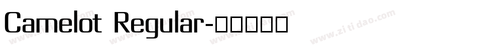 Camelot Regular字体转换